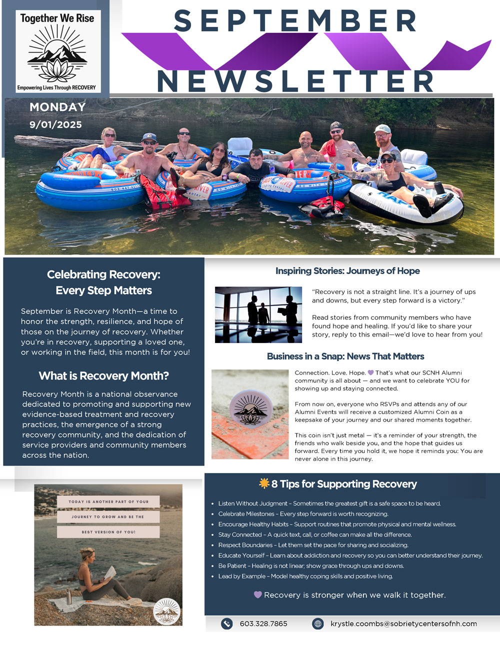 Recovery Mountain and Sobriety Centers of New Hampshire September 2025 Alumni Newsletter